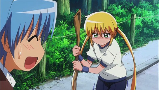 Nagi begins to show distress early into the marathon. Hayate is totally worried about the race and his job.